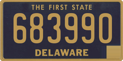 DE license plate 683990