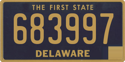 DE license plate 683997