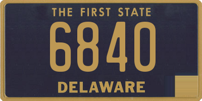 DE license plate 6840