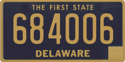 DE license plate 684006