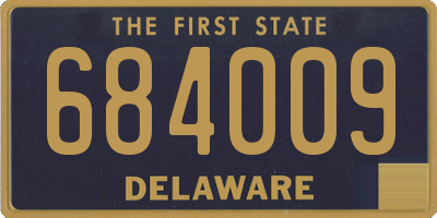 DE license plate 684009