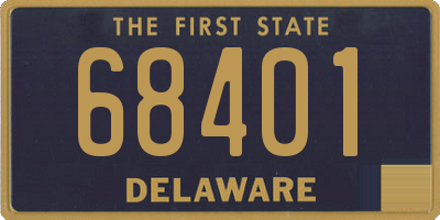DE license plate 68401