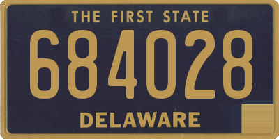DE license plate 684028