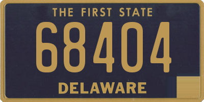 DE license plate 68404