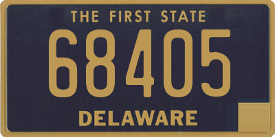 DE license plate 68405