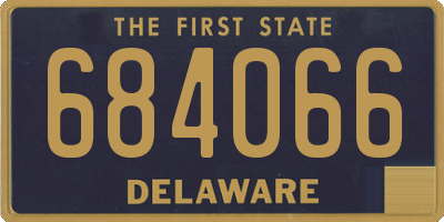 DE license plate 684066