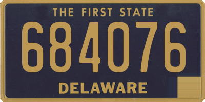 DE license plate 684076