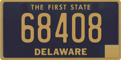 DE license plate 68408