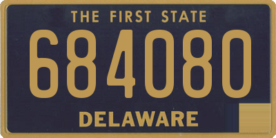 DE license plate 684080