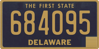 DE license plate 684095