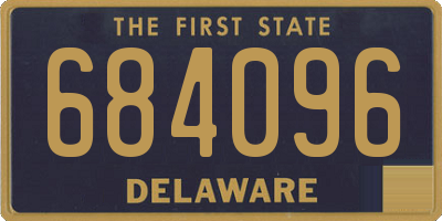 DE license plate 684096