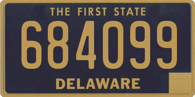 DE license plate 684099