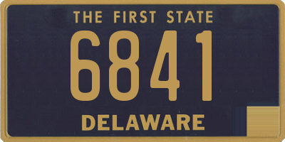 DE license plate 6841