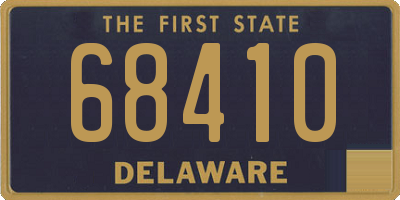 DE license plate 68410