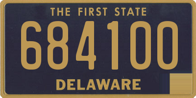 DE license plate 684100