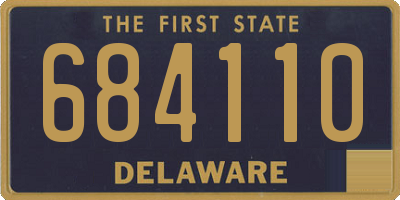 DE license plate 684110