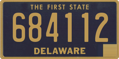 DE license plate 684112