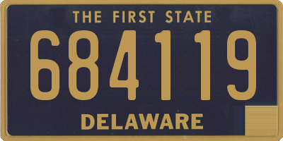 DE license plate 684119
