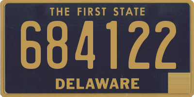 DE license plate 684122