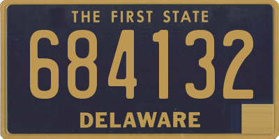 DE license plate 684132