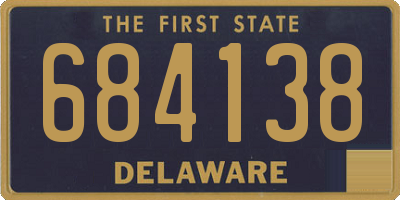 DE license plate 684138