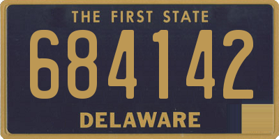 DE license plate 684142