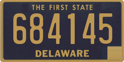 DE license plate 684145