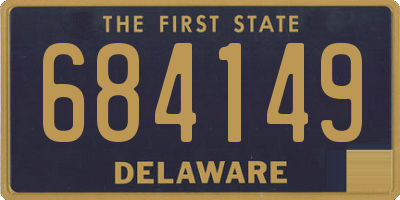 DE license plate 684149