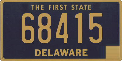 DE license plate 68415