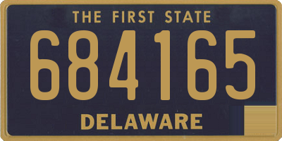 DE license plate 684165