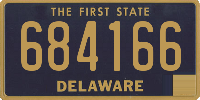 DE license plate 684166