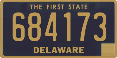 DE license plate 684173