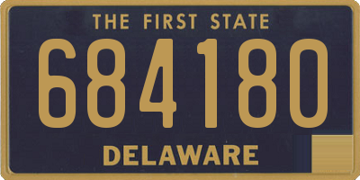 DE license plate 684180