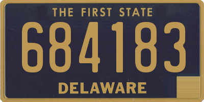 DE license plate 684183