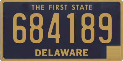 DE license plate 684189