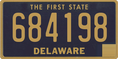 DE license plate 684198