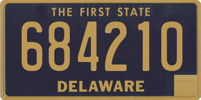 DE license plate 684210