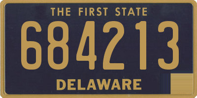 DE license plate 684213
