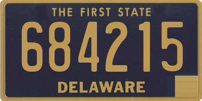 DE license plate 684215