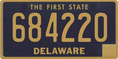 DE license plate 684220