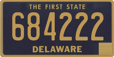 DE license plate 684222