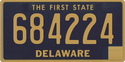 DE license plate 684224