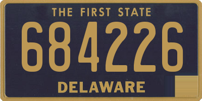 DE license plate 684226