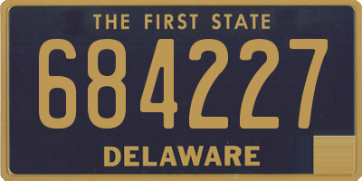 DE license plate 684227