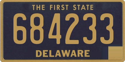DE license plate 684233