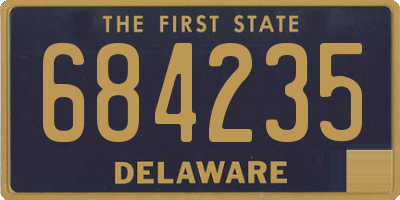 DE license plate 684235