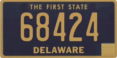 DE license plate 68424