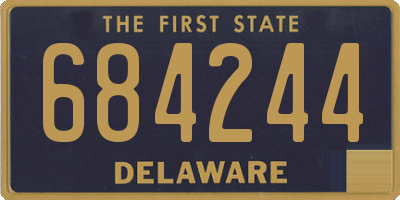 DE license plate 684244