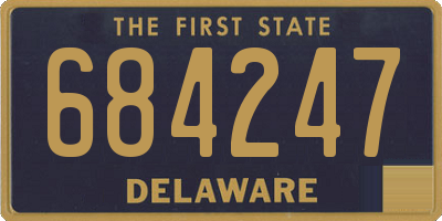 DE license plate 684247