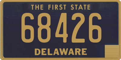 DE license plate 68426